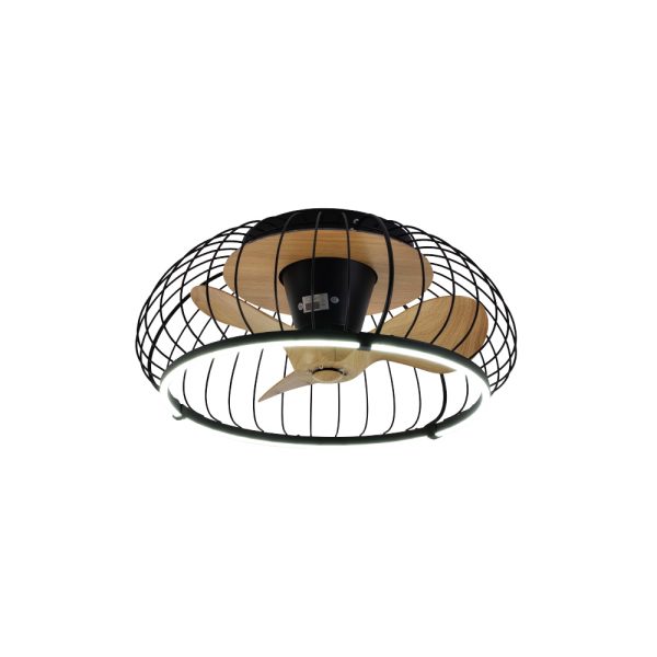 Minnewanka 72W 3CCT LED Fan Light in Black Color