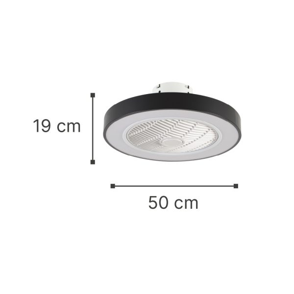 Chilko 36W 3CCT LED Fan Light in White Color