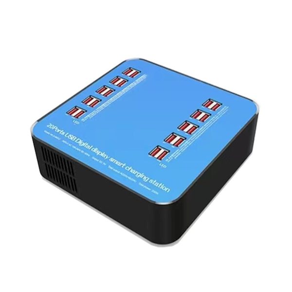 Luma Βάση Φόρτισης με 20 Θύρες USB-A σε Μπλε χρώμα