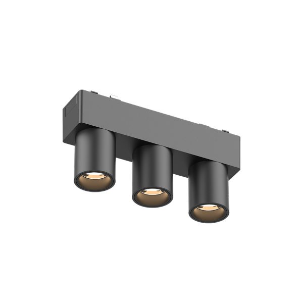 Φωτιστικό LED 5W 3CCT για Ultra-Thin μαγνητική ράγα σε μαύρη απόχρωση (by tuya and zigbee) D:12,2cmX5,5cm